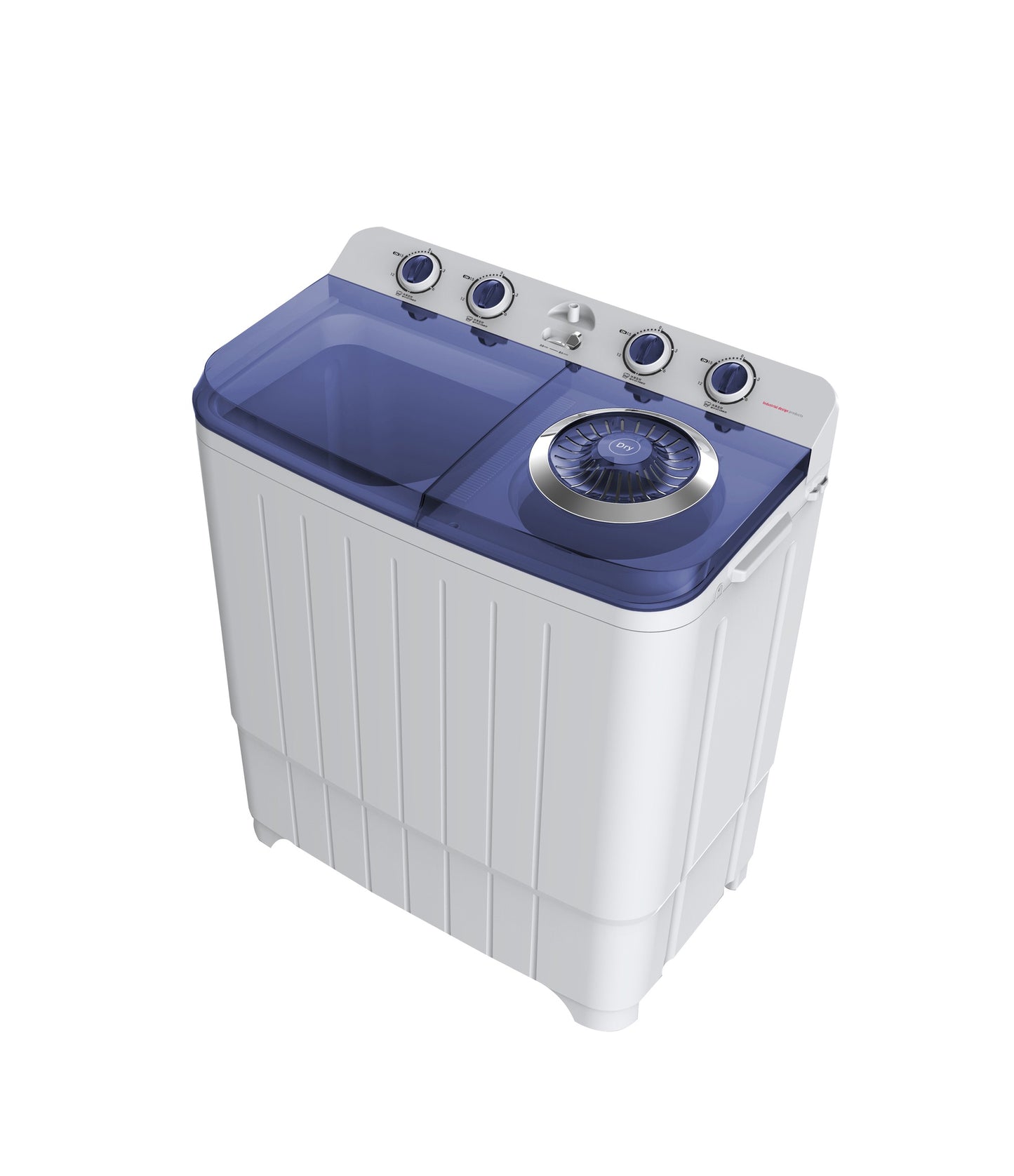 غساله حوضين فالكون 10 كيلو أبيض غطاء ازرق