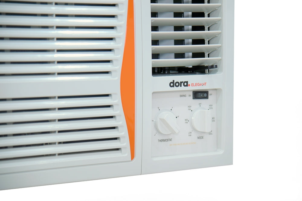 مكيف شباك دورا سعة التبريد 21.600 وحده تدفئة 3.1 كيلو واط روتاري (ELEGANT)