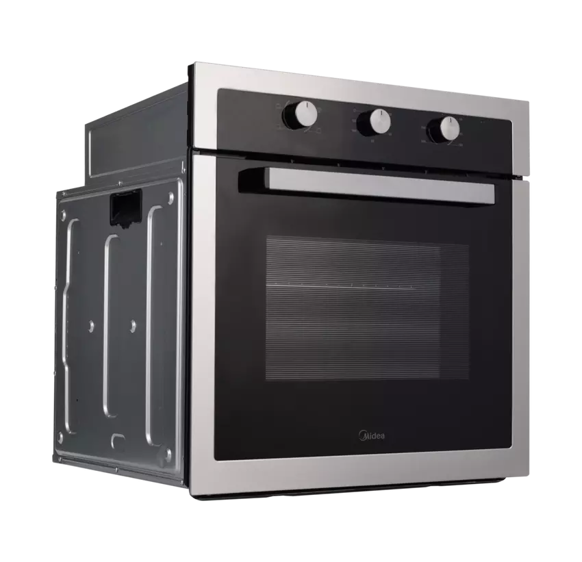 فرن بلت ان كهرباء ميديا 60سم 70لتر استيل