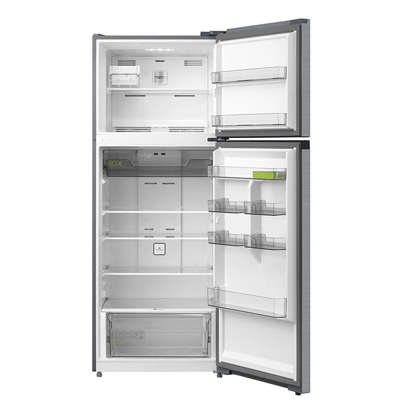 ثلاجة ميديا سعة الثلاجة 12.6 قدم سعة المجمد 3.8 قدم انفرتر استيل