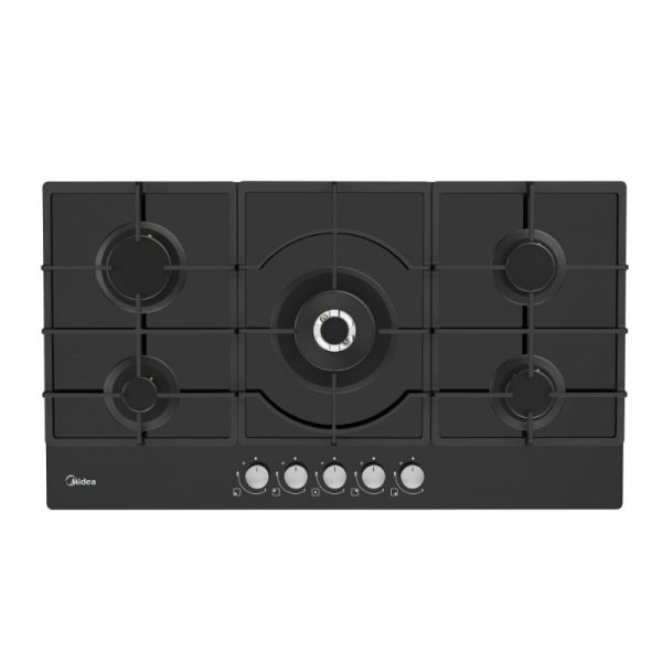 سطح بلت ان غاز ميديا 5 عيون 90 سم سطح أسود