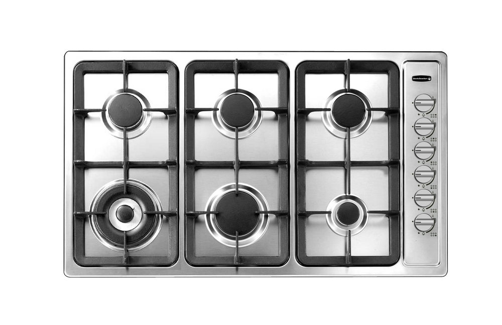 سطح بلت ان غاز كلفنيتور 6 عيون 90 سم مفاتيح جانبيه