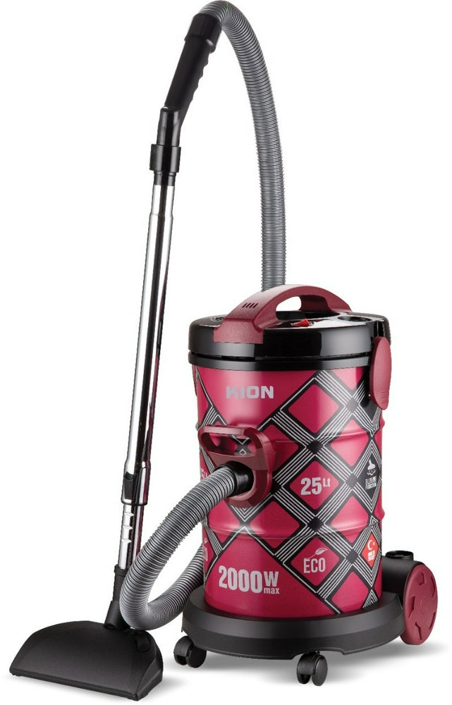 مكنسة برميل كيون 25 لتر 2.000 واط (تركي) أحمر