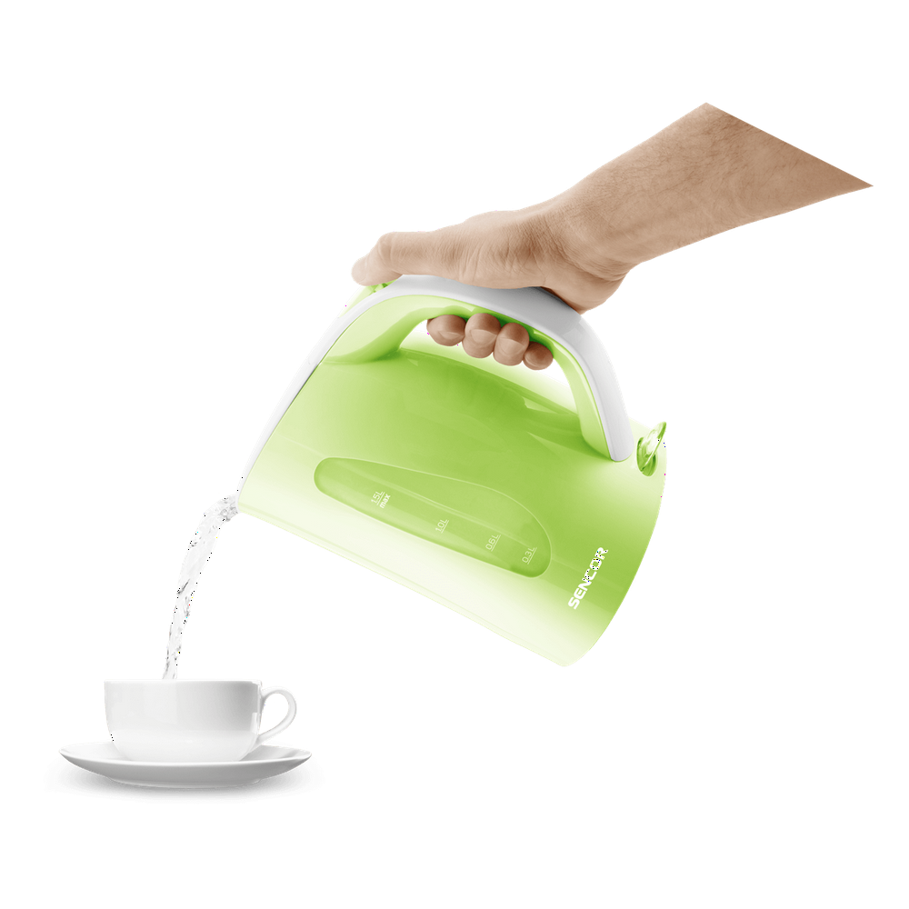 غلاية مياة كهربائية سينكور 1.5لتر 2400 واط اخضر فاتح