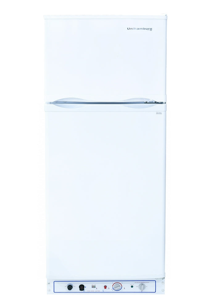 ثلاجة غاز يوني هامبورج 265 لتر ابيض