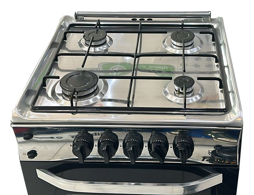 فرن غاز فالكون 55×55 سطح استيل امان