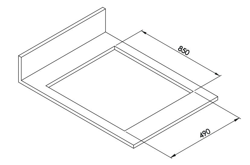 سطح بلت ان غاز كومتيل 5 عيون 90 سم استيل (تركي)