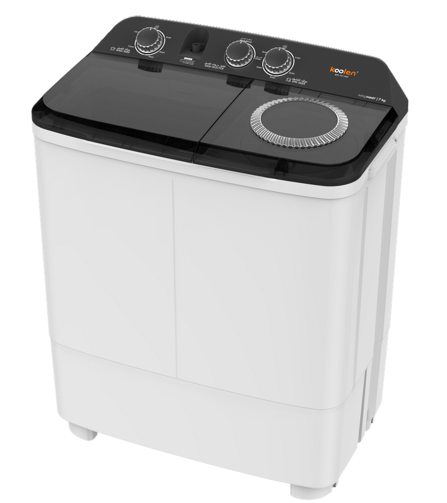 غساله حوضين كولين 7 ك غسيل 5 ك عصر ابيض