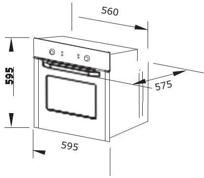 فرن بلت ان كهرباء ميديا 60 سم 72 لتر 15 وظيفة شاشة لمس استيل