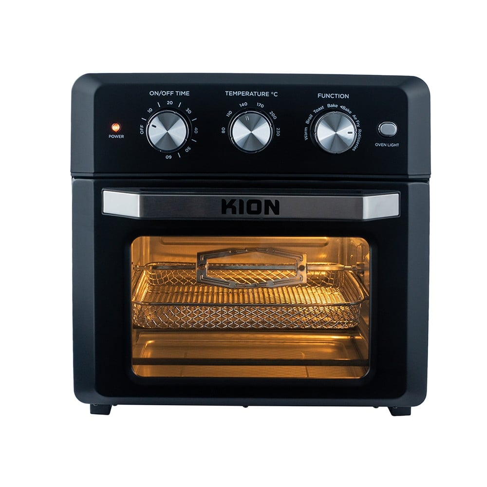 فرن وقلاية هوائية كيون 18 لتر 1500 واط اسود