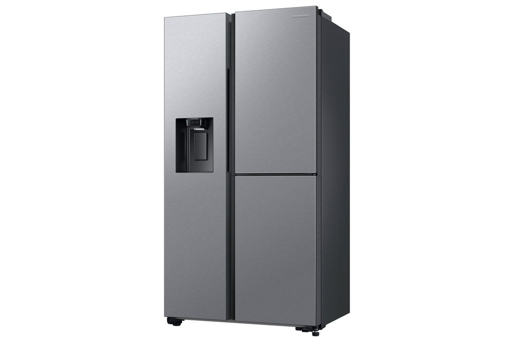 ثلاجة دولابي سامسونج 2 باب مع موزع مياة وثلج سعة الثلاجة 14.4 قدم المجمد 7.1 قدم سلفر واي فاي