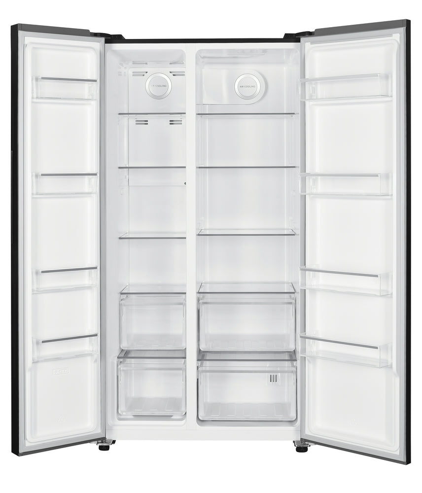 ثلاجة دولابي 2 باب فالكون سعة الثلاجة 12.1 قدم المجمد 6.3 قدم استيل