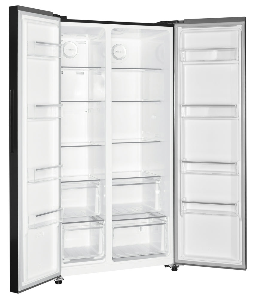 ثلاجة دولابي 2 باب فالكون سعة الثلاجة 12.1 قدم المجمد 6.3 قدم استيل