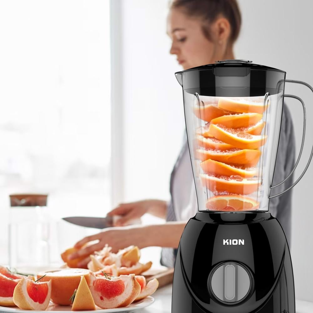 خلاط كيون 1.5 لتر 400 واط مع مطحنة اسود