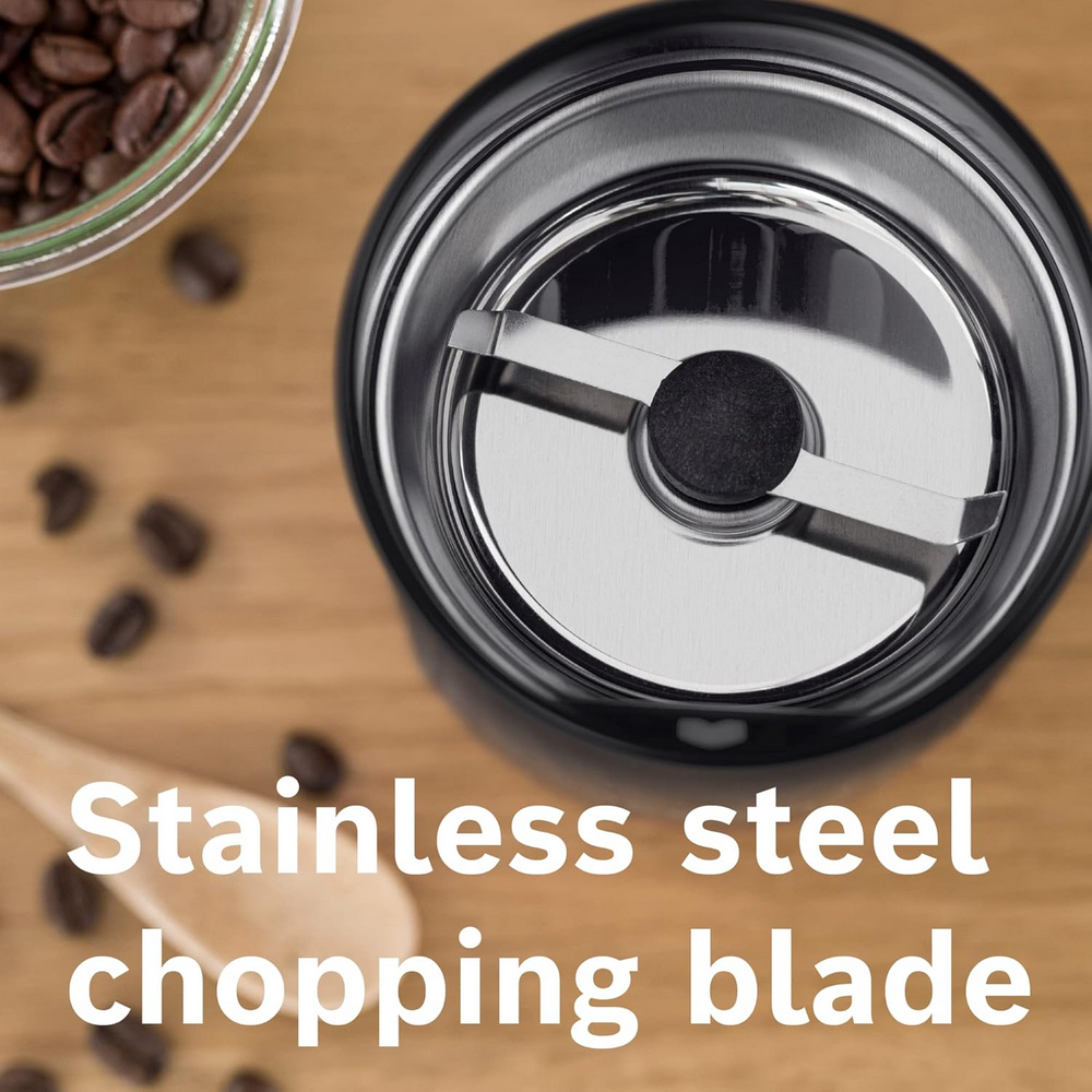 مطحنة قهوة بوش 75 جرام 180 واط اسود (سلوفينيا)