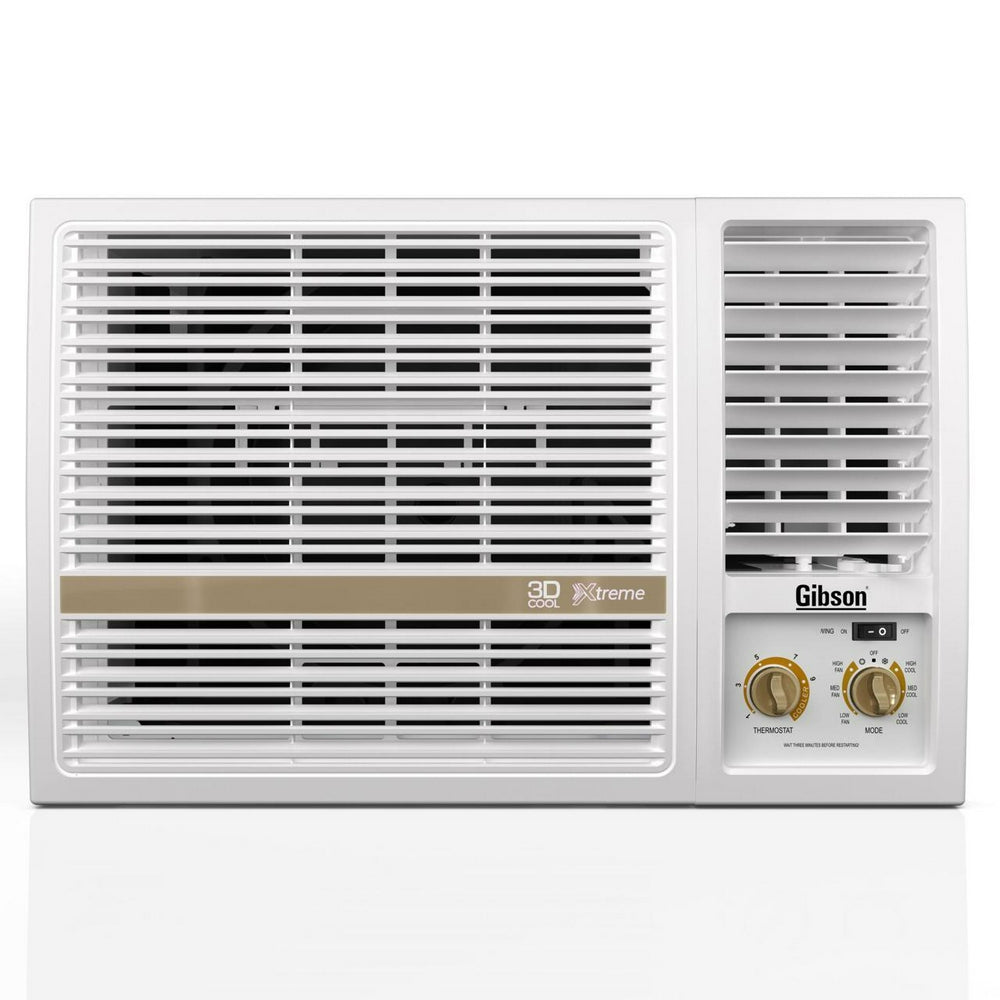 مكيف شباك جيبسون سعة التبريد 17800 وحدة تدفئة 2.85 كيلوواط