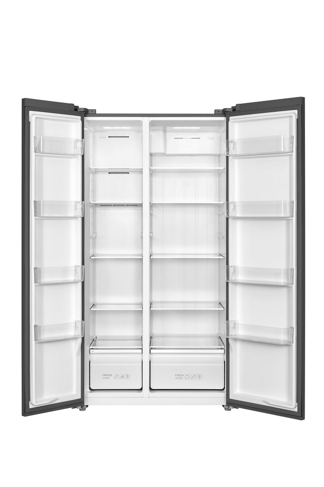 ثلاجة دولابي تي سي ال سعة الثلاجة 11.4 قدم المجمد 5.8 قدم فضي ( انفرتر )