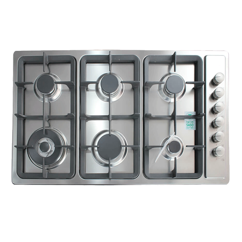 سطح بلت ان غاز اريستون 6عيون 90سم استيل (ايطالي)