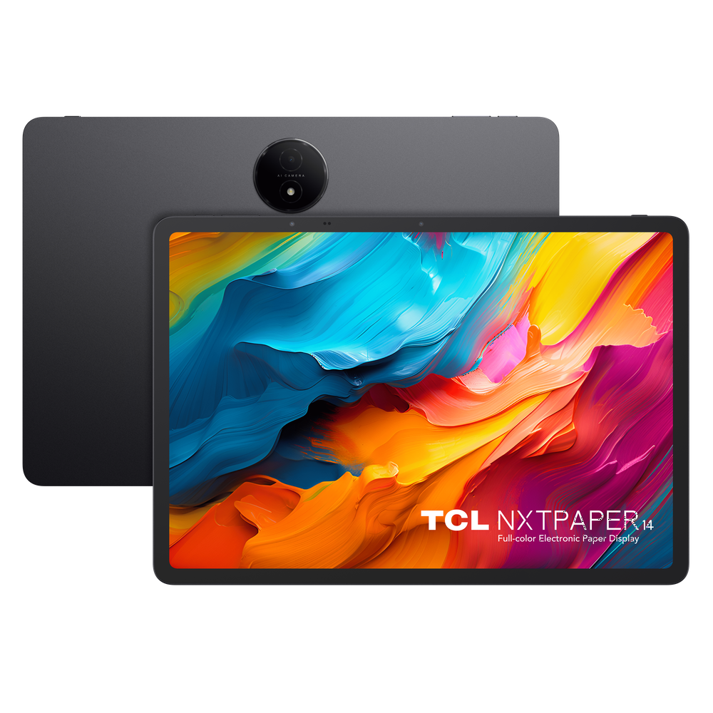 تابلت تي سي ال 14.3 بوصة اندرويد 14 - 256 جيجا رمادي