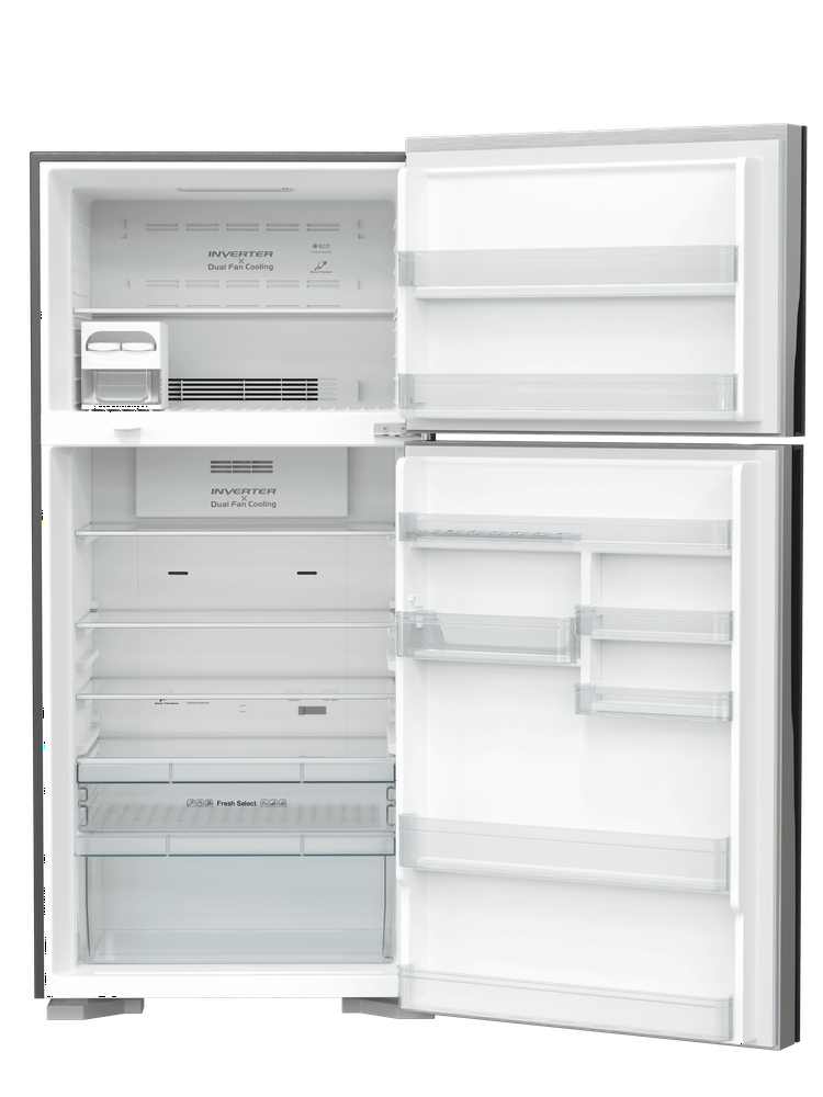 ثلاجة هيتاشي سعة الثلاجة 14.3 قدم سعة المجمد 5.1 قدم سلفر تايلندي