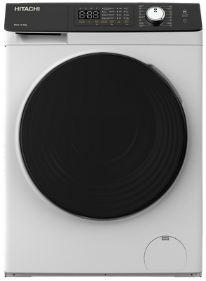 غسالة اوتوماتيك فتحة امامية هيتاشي 10.5 ك غسيل انفرتر (ابيض)