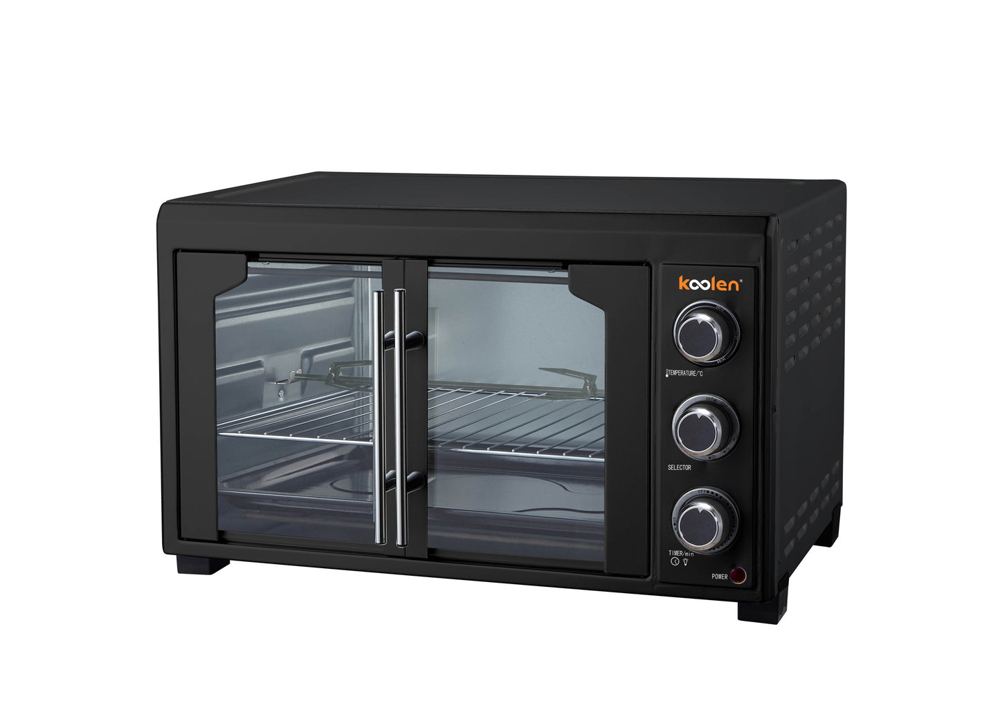 فرن كهربائي كولين 45 لتر 2.000 واط 2 باب اسود
