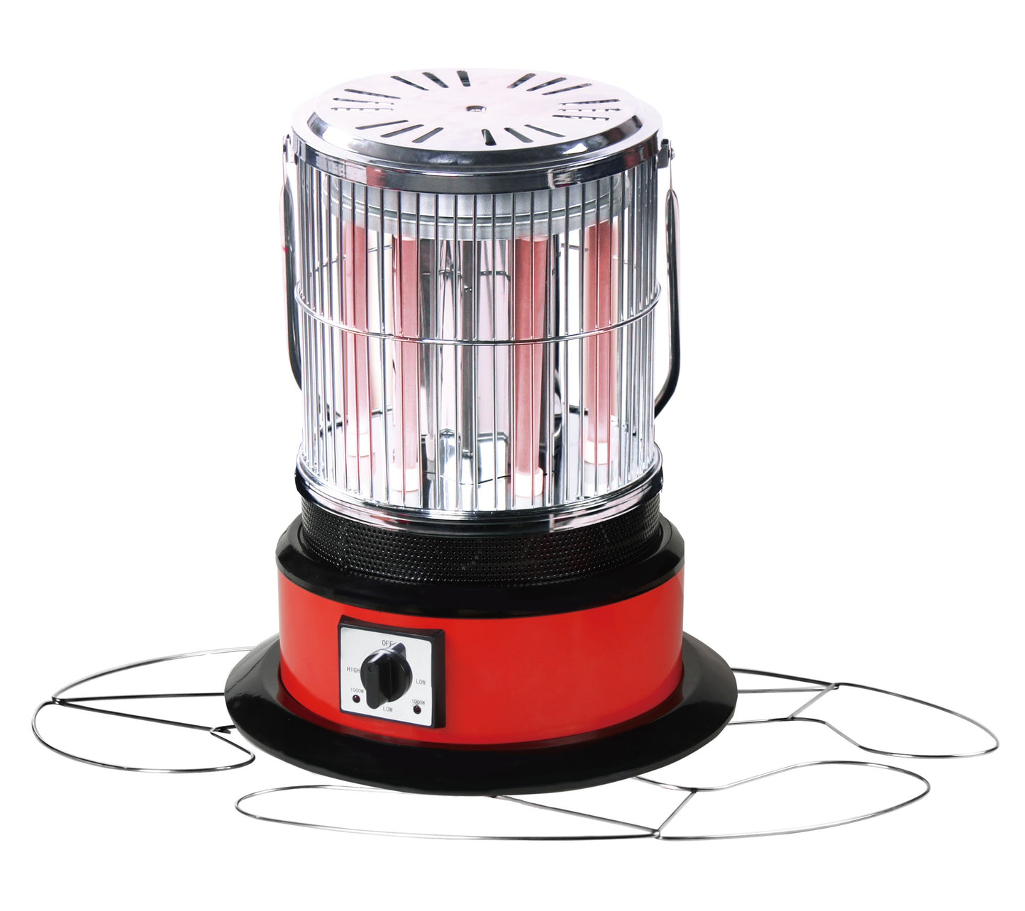 دفاية كهربائية كولين مدورة 6 شمعة 2000 واط احمر×اسود