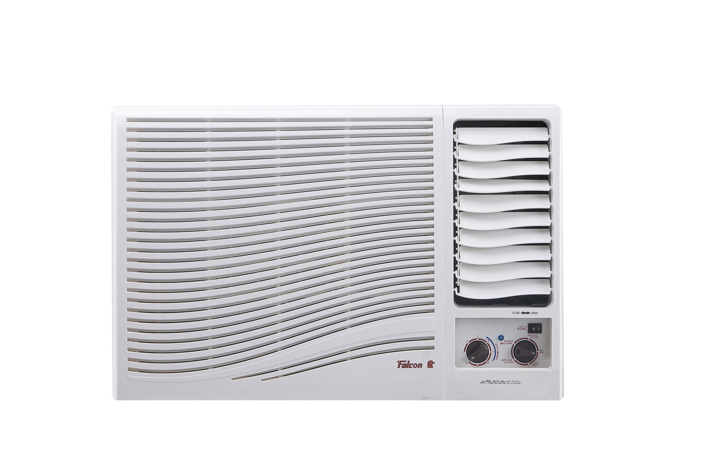 مكيف شباك فالكون انسيابي سعة تبريد 17.200 تدفئة 3000 واط روتاري (وطني)