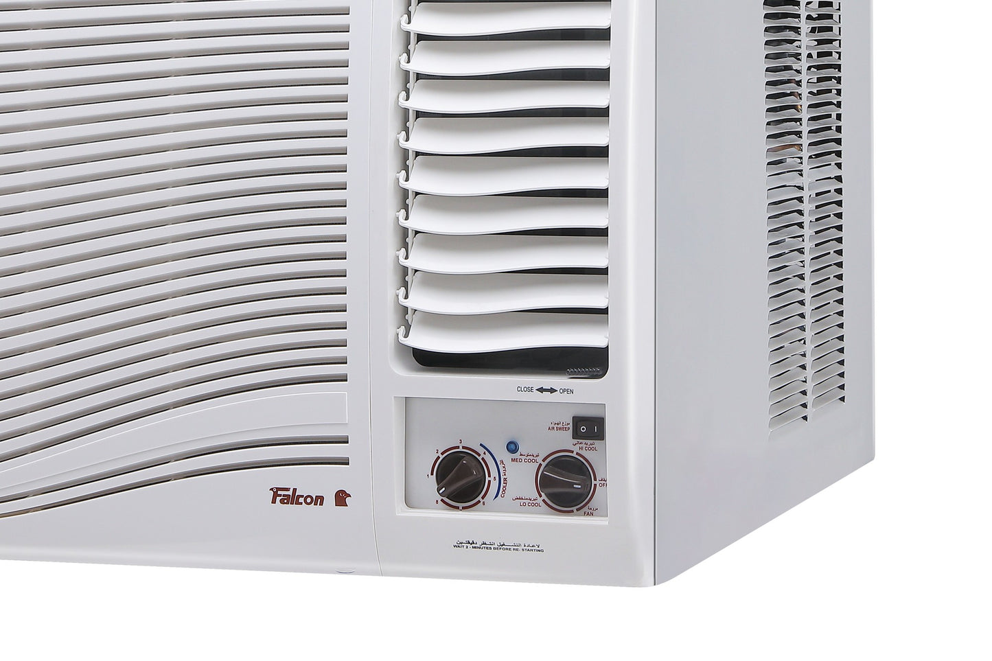 مكيف شباك فالكون انسيابي سعة تبريد 17.200 تدفئة 3000 واط روتاري (وطني)