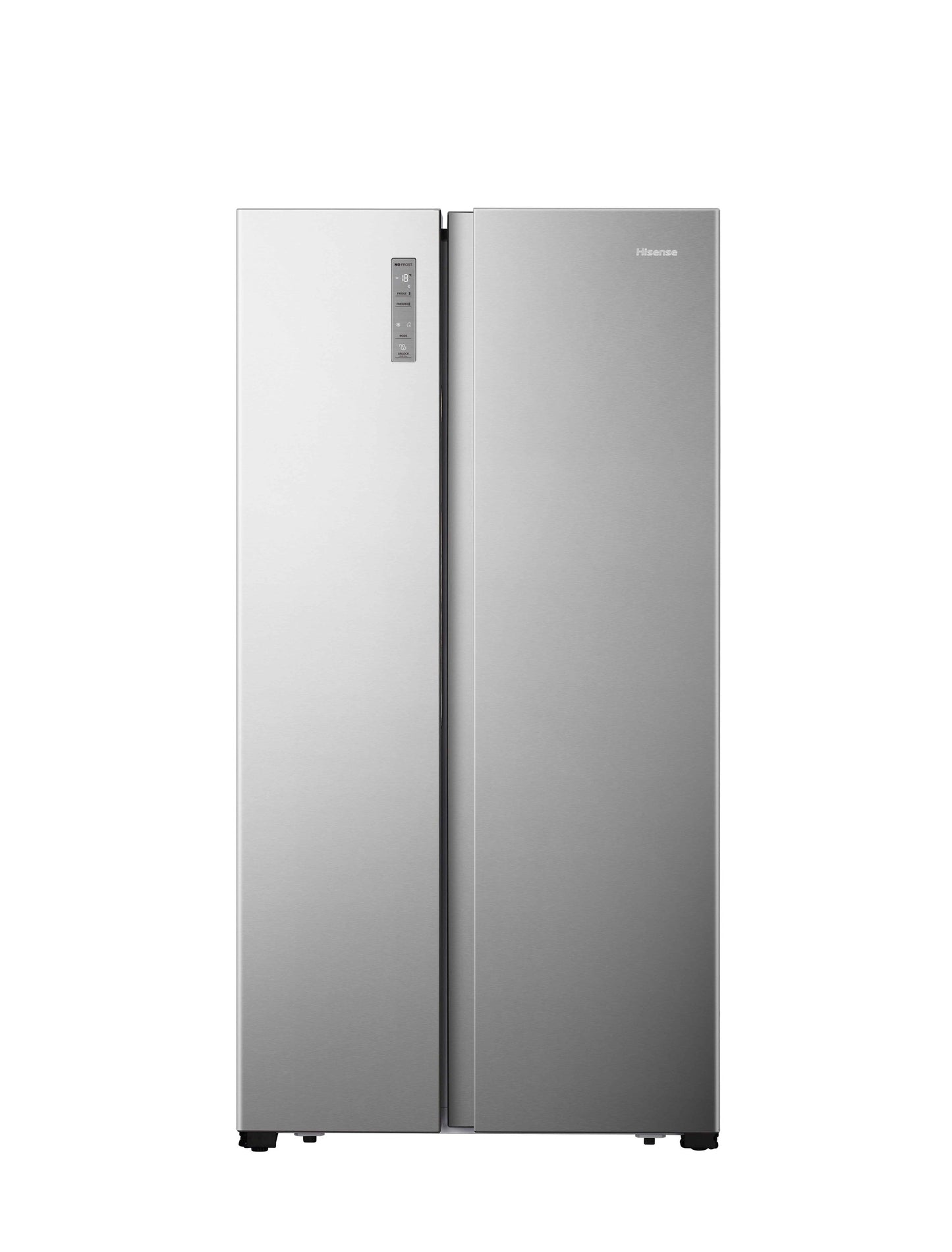 ثلاجة دولابي هايسنس سعة الثلاجة 11.8 قدم المجمد 6.1 قدم استيل