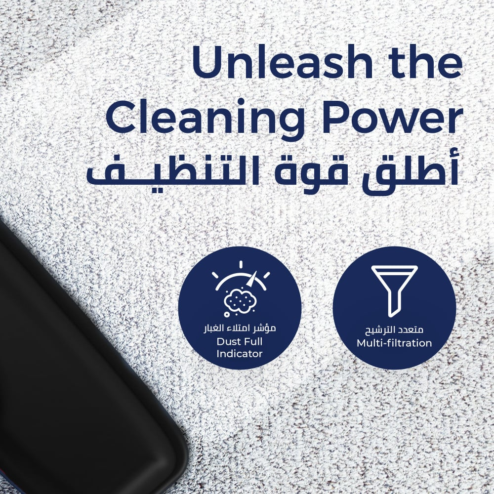 مكنسة برميل كيون 25 لتر 2.200 واط (تركي) اسود