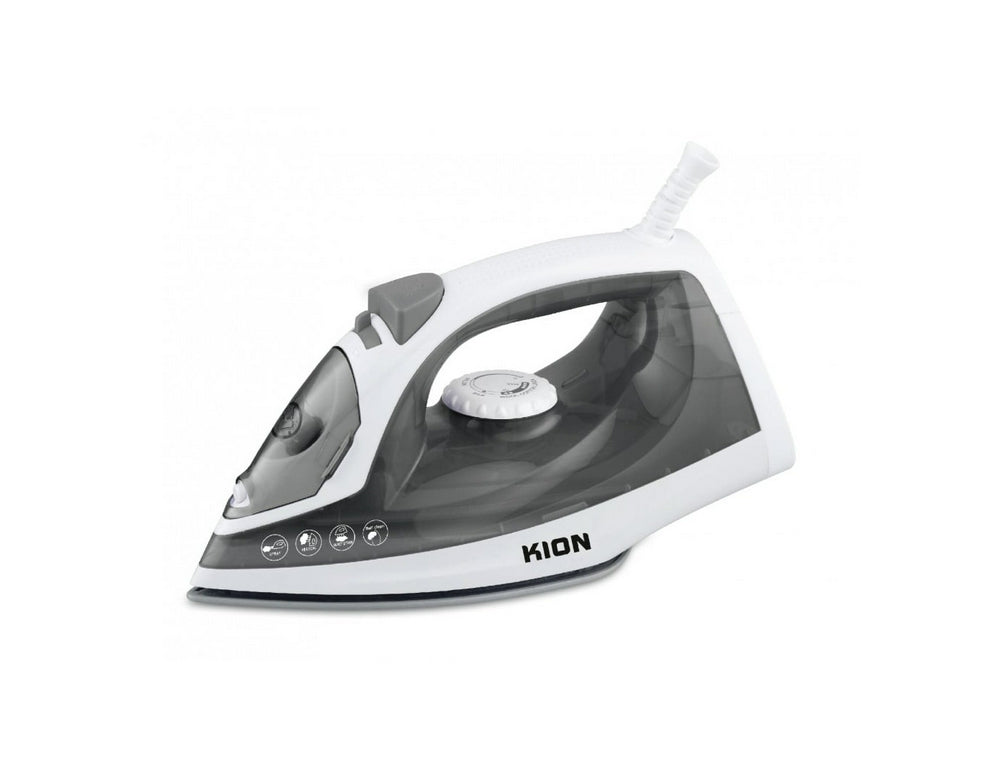 كاويه بخار كيون 380 مل 1.600 واط قاعدة سيراميك سلفر X ابيض