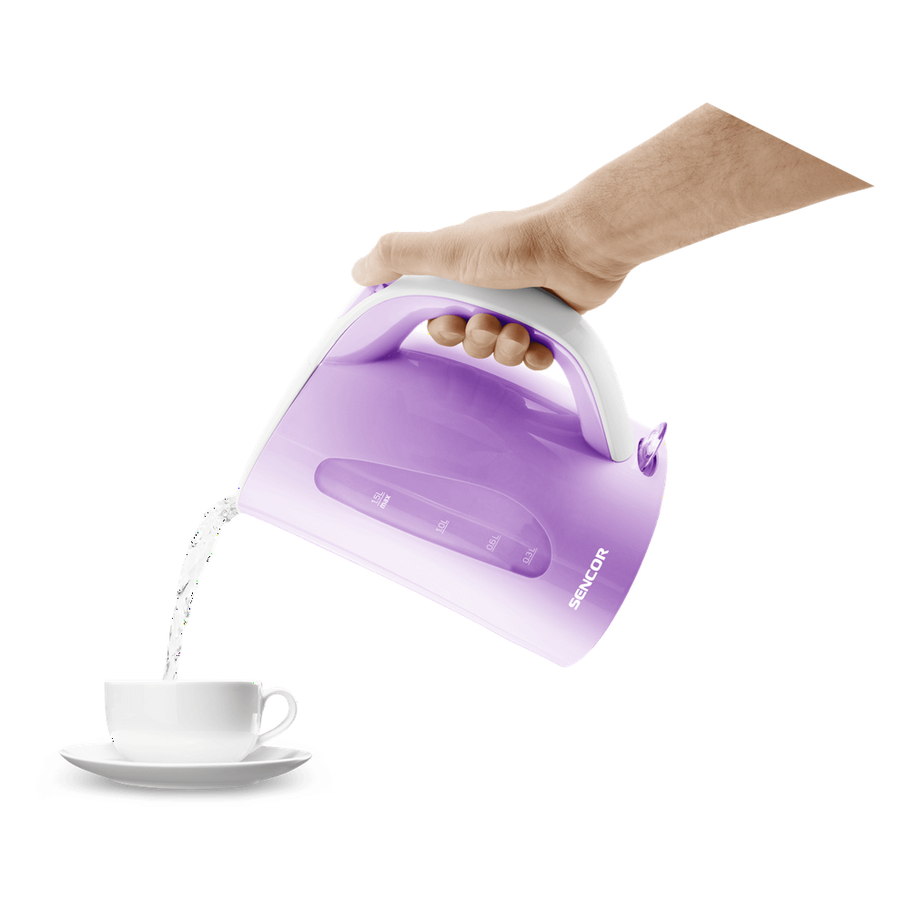 غلاية مياة كهربائية  سينكور 1.5لتر 2400 واط بنفسجي