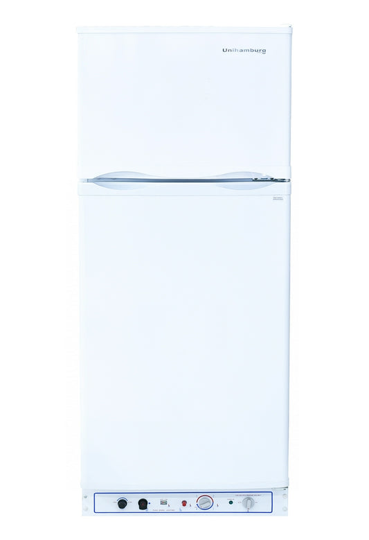 ثلاجة غاز يوني هامبورج 265 لتر ابيض