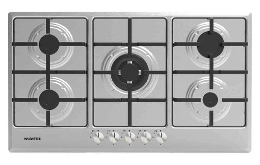 سطح بلت ان غاز كومتيل 5 عيون 90 سم استيل (تركي)