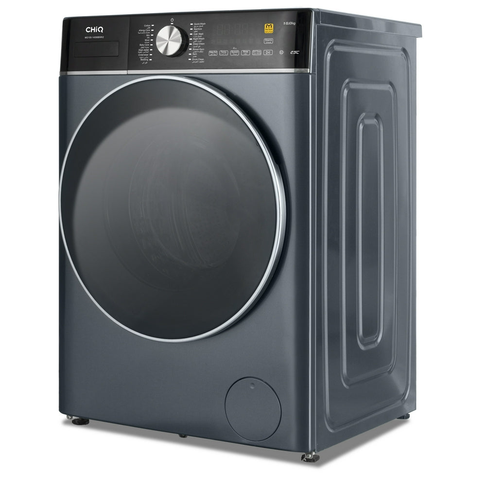 غسالة اوتوماتيك فتحة امامية تشيك 10ك انفرتر سلفر غامق