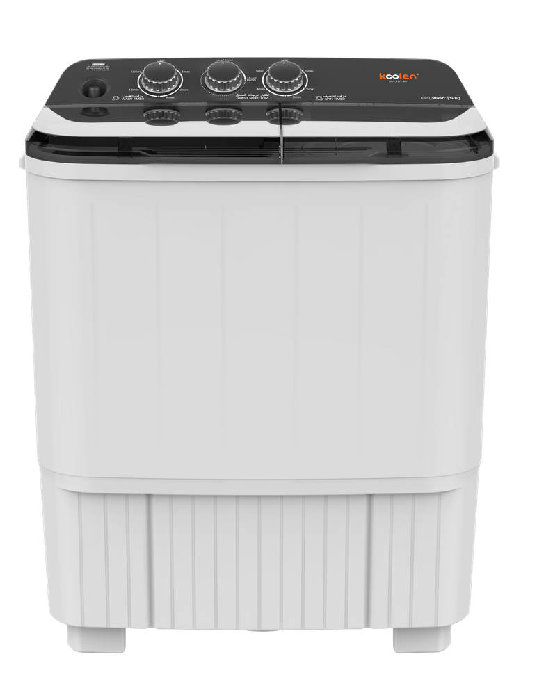 غساله حوضين كولين 5 ك غسيل 3 ك عصر ابيض