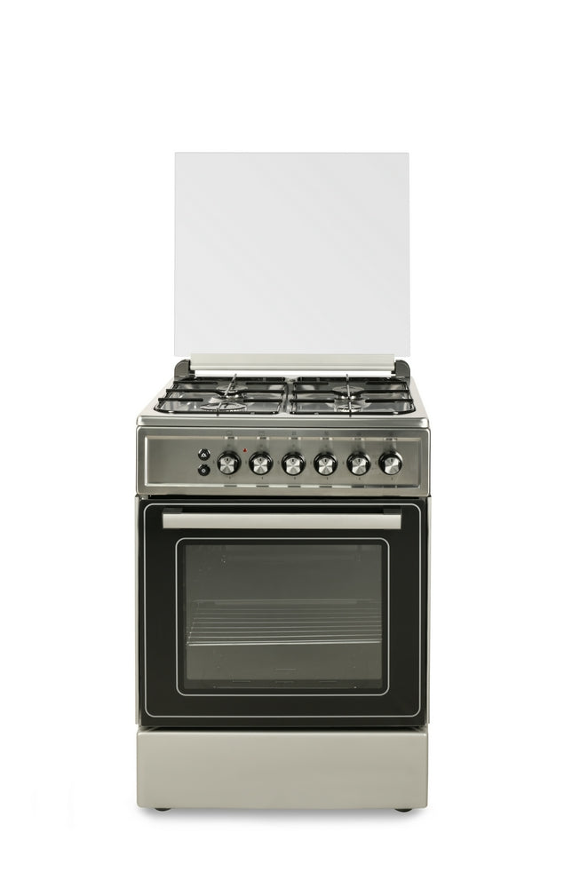 فرن غاز كوميتال 4 عيون 60*60 سطح استيل جوانب فضى (تركي)