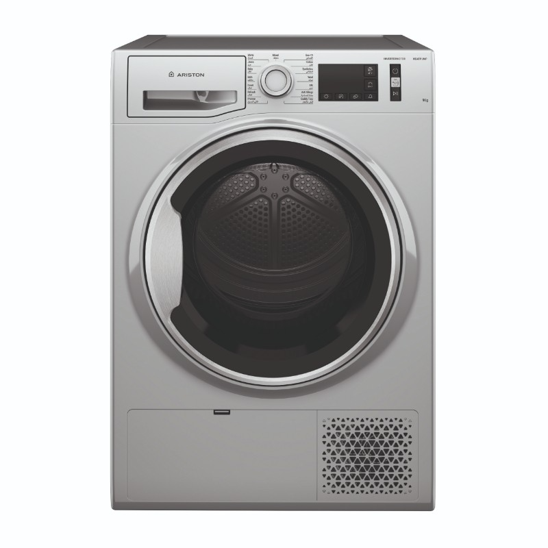 نشافة ملابس اريستون 9 كيلو  ( تجفيف بالتكثيف ) سلفر