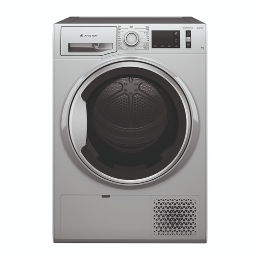 نشافة ملابس اريستون 9 كيلو  ( تجفيف بالتكثيف ) سلفر