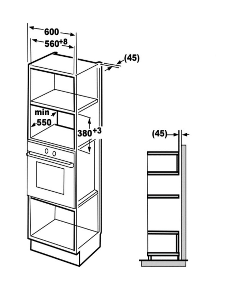 ميكرويف بلت ان كلفنيتور 34 لتر  تحكم ديجتال استيل