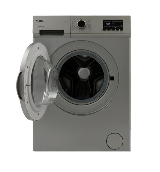 غسالة اوتوماتيك فتحة امامية فيستل 7 ك 1200 دورة / دقيقة سلفر غامق (تركي)