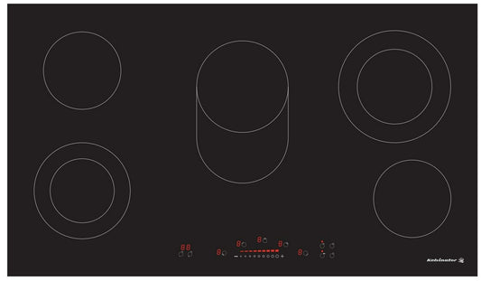 سطح بلت ان كهرباء كلفنيتور 90 سم 5 عيون سيراميك التحكم بالمس