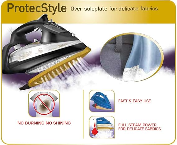 كاوية بخار تيفال 350 مل 2800 واط فرنسي (اسود فى ابيض )