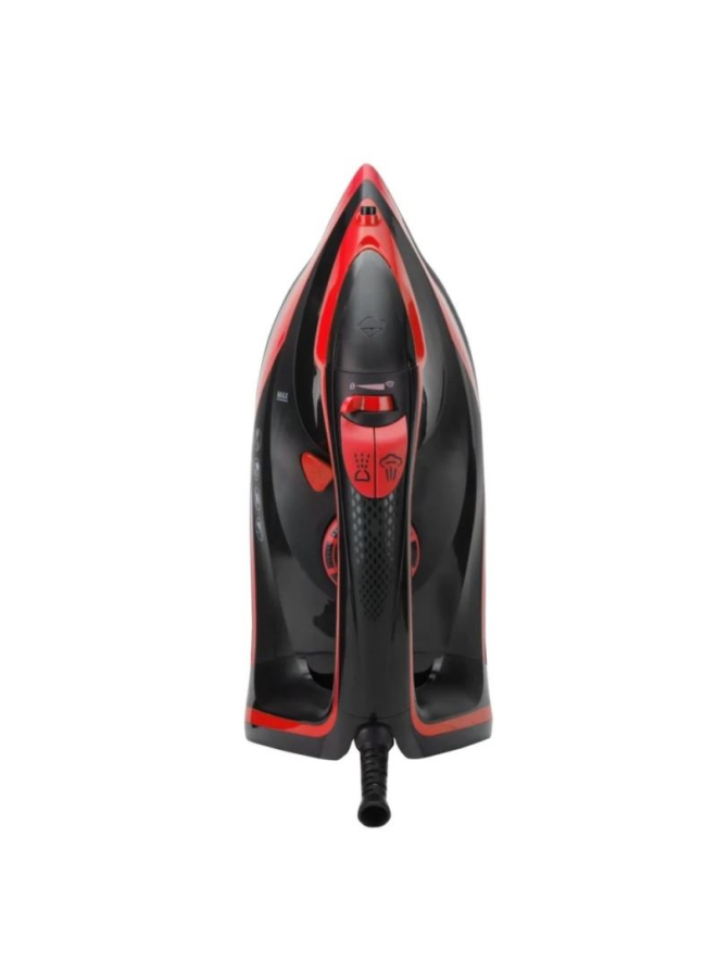كاوية بخار كيون 350 مل 2400 واط (احمر فى اسود)