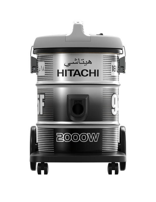 مكنسة برميل هيتاشي 18 لتر 2000واط (فضي)