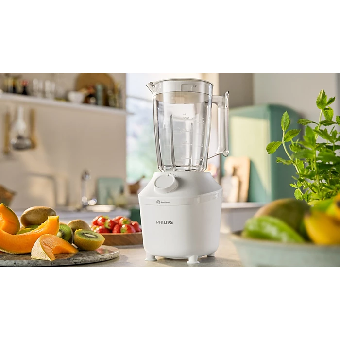 خلاط فيليبس 1.9 لتر 450 واط مع مطحنة تقنية Pro Blend - ابيض