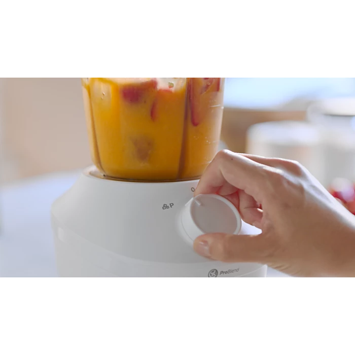 خلاط فيليبس 1.9 لتر 450 واط مع مطحنة ودورق إضافي Pro Blend - ابيض