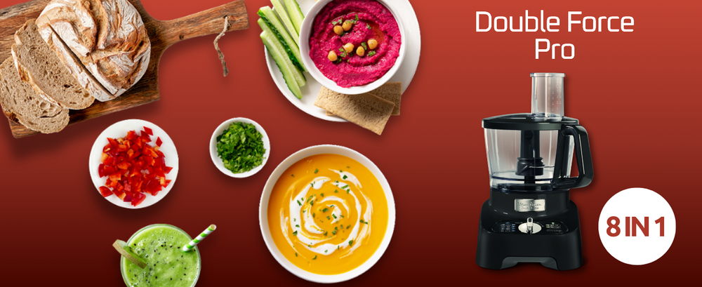 محضر طعام مولينكس 2 سرعات 1000 واط اسود ( دوبل فورس )