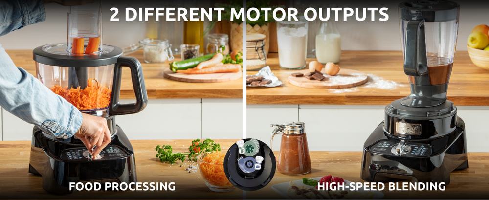 محضر طعام مولينكس 2 سرعات 1000 واط اسود ( دوبل فورس )